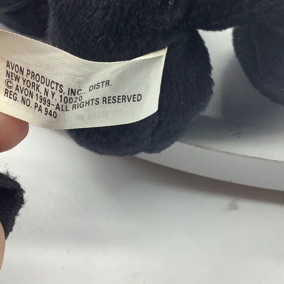 Vtg AVON 2000 MacDougal The Scottie Dog Black Plush Animal Toy Full O Beans 8" - Picture 9 of 11